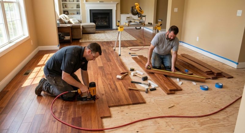 Cherry Floor Installation in Fairview, TN