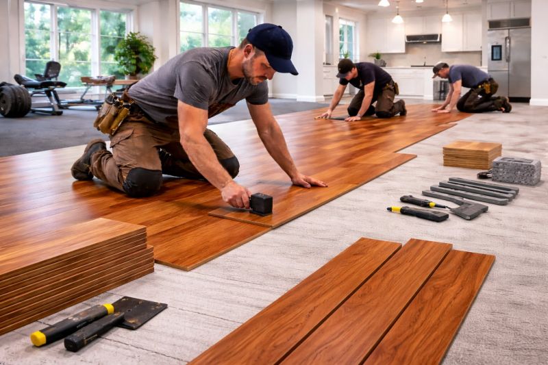 Cherry Floor Installation in Spring Hill, TN