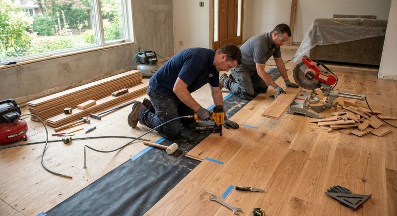 Hardwood Floor Installation in Bon Aqua, TN