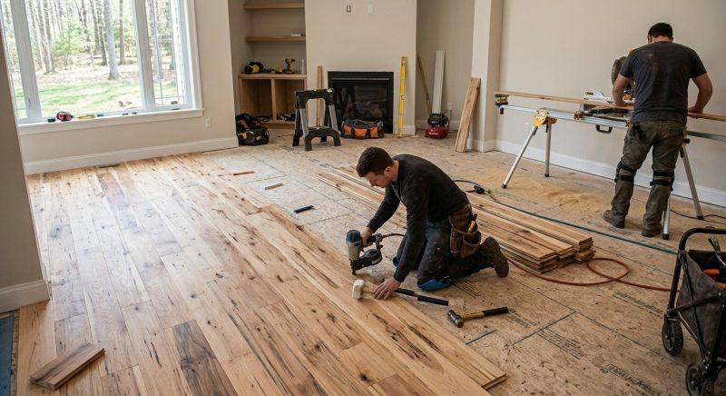 Hickory Floor Installation in Spring Hill, TN
