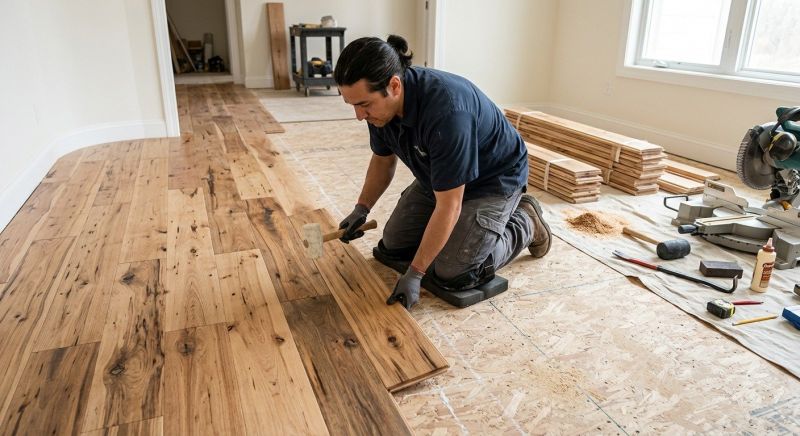Hickory Floor Installation in Spring Hill, TN