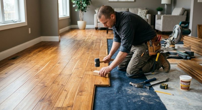 Teak Flooring Installation in Spring Hill, TN