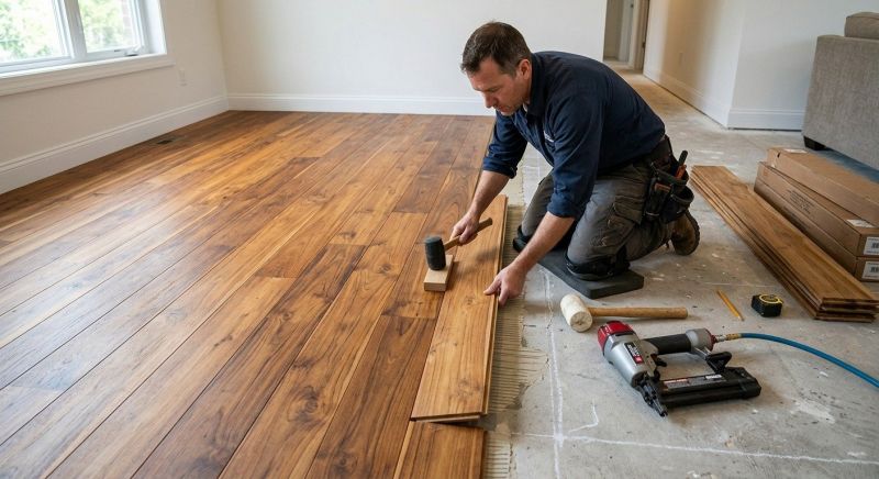 Teak Flooring Installation in Spring Hill, TN