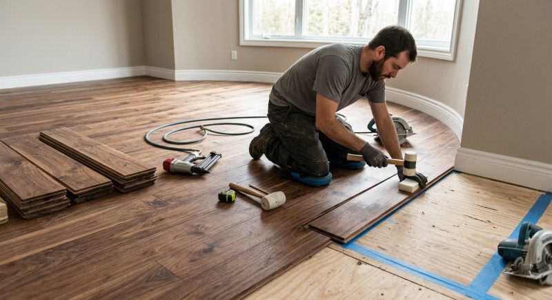 Walnut Flooring Installation in Spring Hill, TN