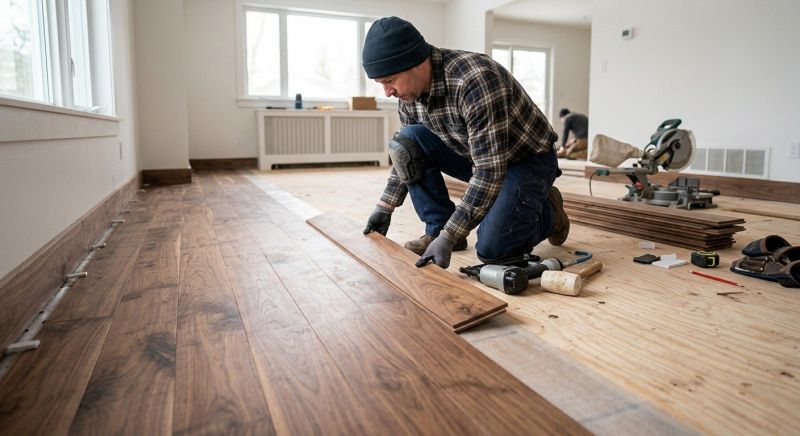 Walnut Flooring Installation in Spring Hill, TN