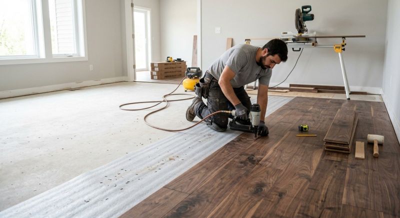 Walnut Flooring Installation in Spring Hill, TN