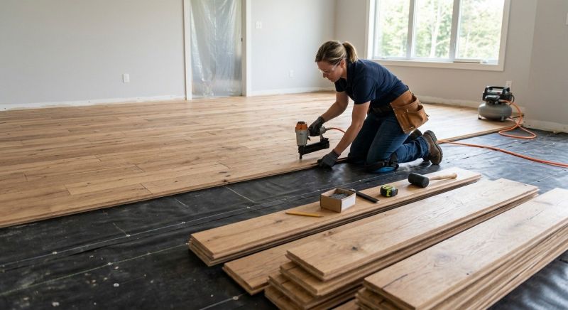 Wide Plank Floor Installation in Spring Hill, TN