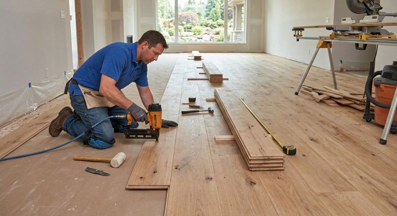Wide Plank Floor Installation in Spring Hill, TN