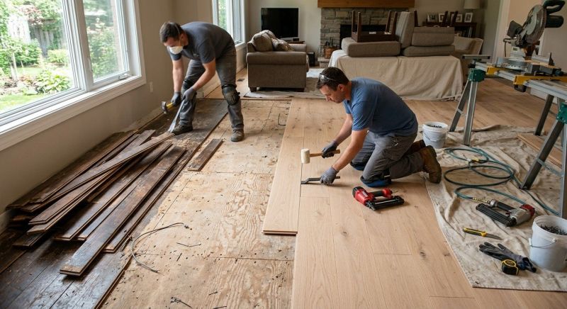 Wood Floor Replacement in Chapel Hill, TN