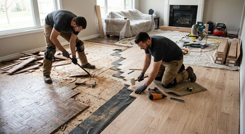 Wood Floor Replacement in Franklin, TN